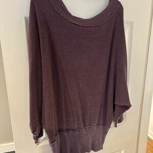 Free People Purple Tunic Top Size L